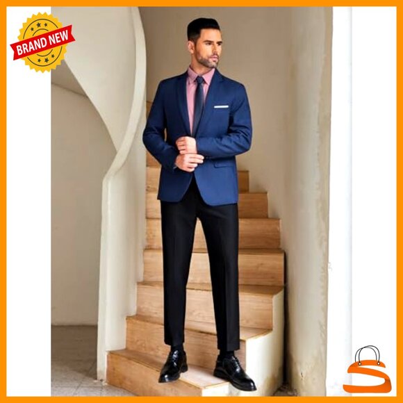 Mens Wrinkle Free Dress Shirt Long Sleeve Button Down Formal Business Fit - Picture 3 of 7